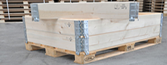 Pallet collars heat treated to Ispm15